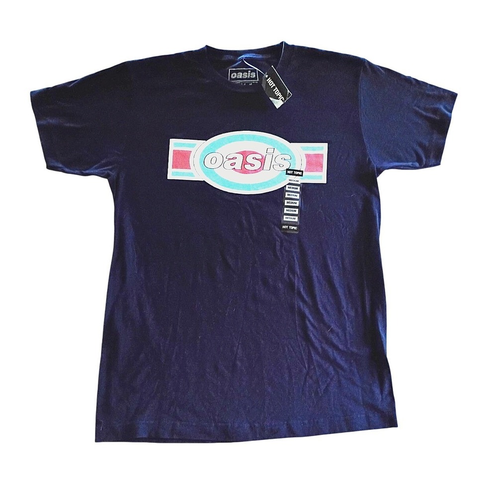 Oasis Band Dark Blue T-Shirt size Medium